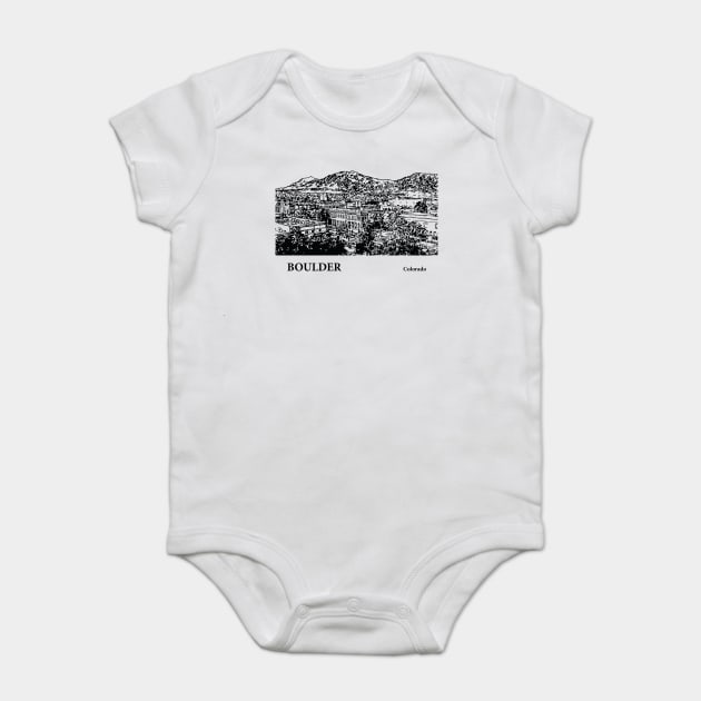 Boulder Colorado Baby Bodysuit by Lakeric